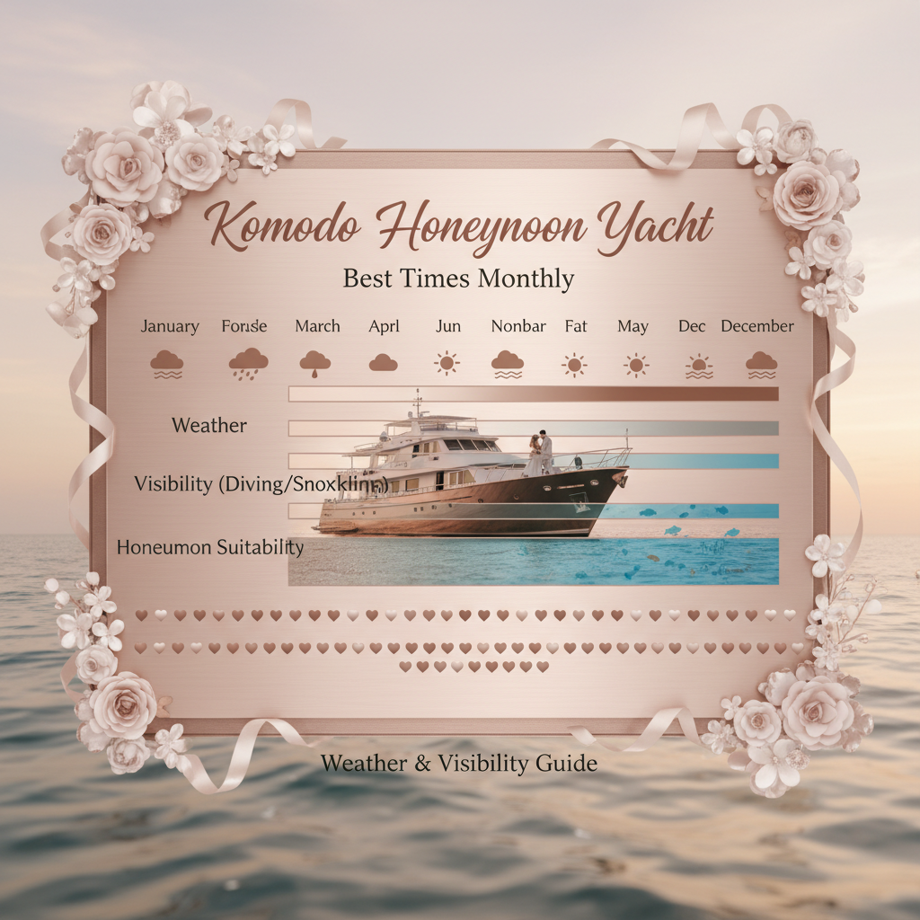 Honeymoon yacht Komodo vow renewal ceremony at Pink Beach with white pavilion frangipani florals and newlywed couple